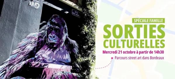 Illustration de l'événement : Sortie culturelle spéciale famille - Parcours street art dans Bordeaux