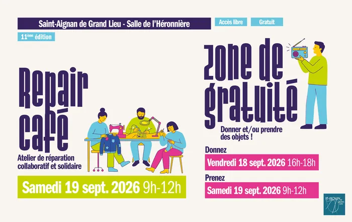 Illustration de l'événement : Repair café + zone de gratuité