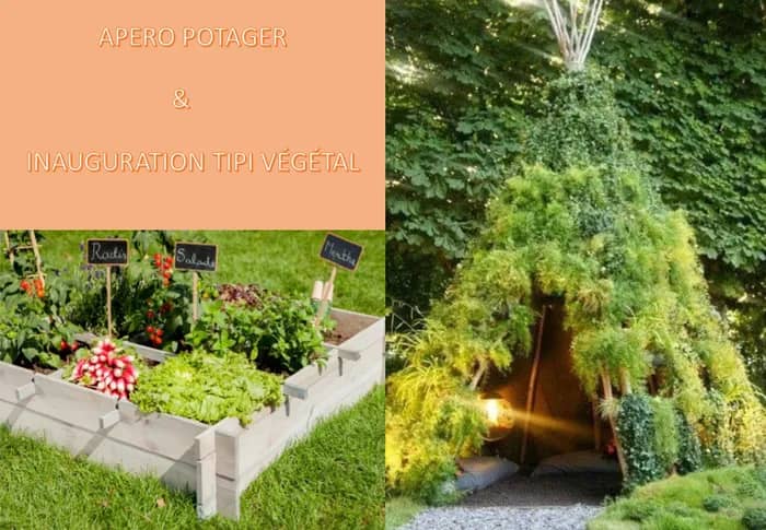 Illustration de l'événement : Inauguration tipi végétal et apéro potager