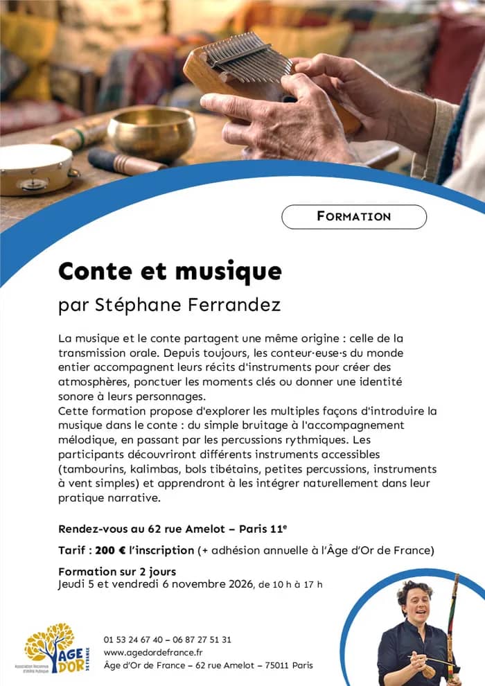 Illustration de l'événement : Conte & Musique Stage de deux jours