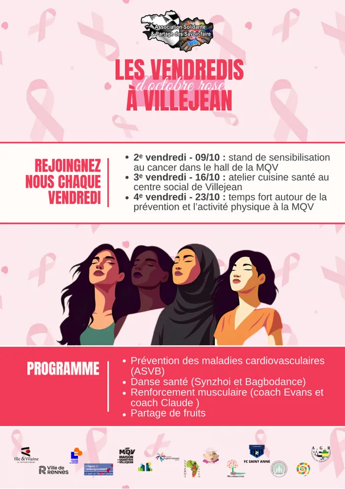 Illustration de l'événement : Les vendredis d'octobre rose à Villejean