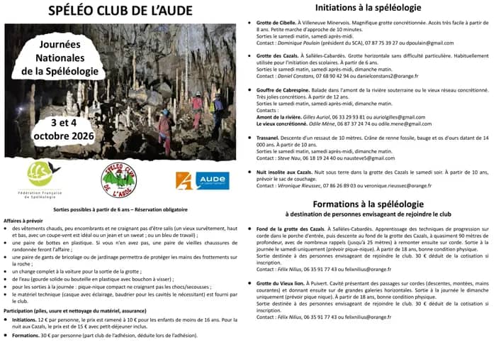 Illustration de l'événement : découverte des cavités audoise