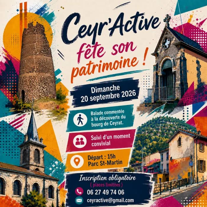 Illustration de l'événement : Visite guidée du bourg de Ceyrat