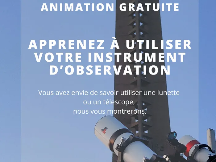 Illustration de l'événement : Apprenez à utiliser votre instrument d’observation