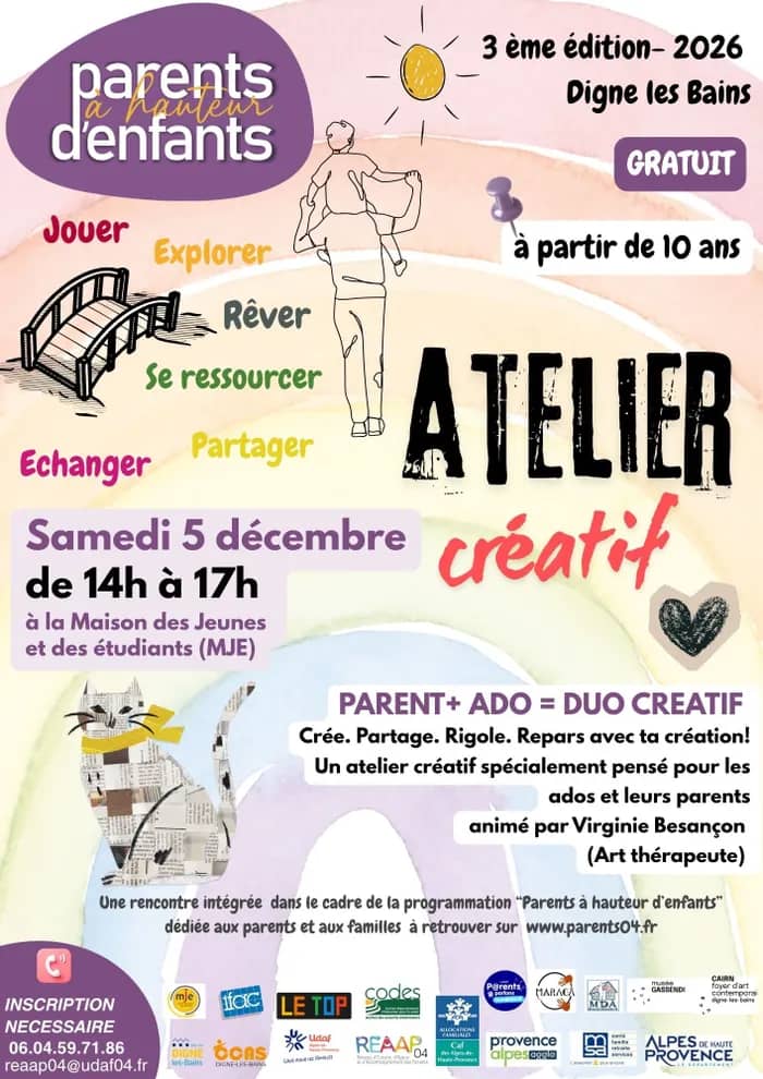 Illustration de l'événement : Atelier créatif parent-ado (à partir de 10ans)