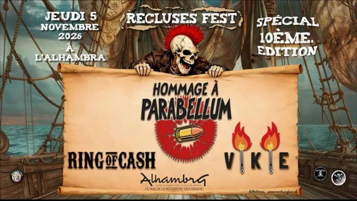 Illustration de l'événement : HOMMAGE À PARABELLUM + Ring of Cash + Vikie
