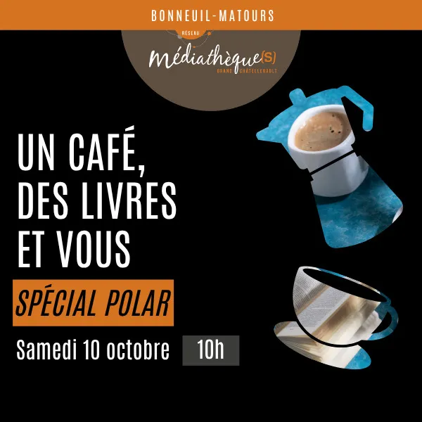 Illustration de l'événement : Un café, des livres et vous : spécial polar