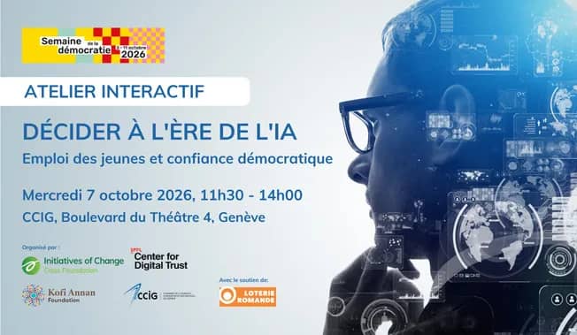 Illustration de l'événement : Atelier Interactif: Décider à l'ère de l'IA - Emploi des jeunes et confiance démocratique