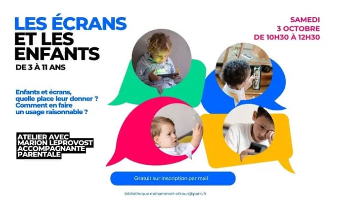 Illustration de l'événement : Atelier parentalité : quelle place donner aux écrans en famille ?