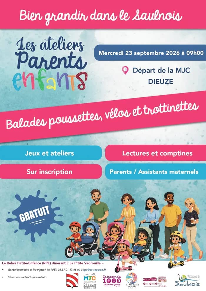 Illustration de l'événement : Balade poussette - Vélo - Trottinettes