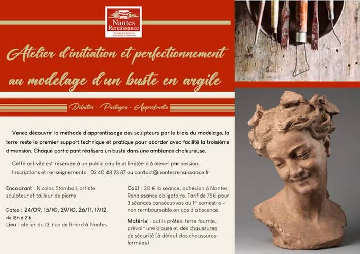 Illustration de l'événement : Atelier Modelage d'un buste en argile
