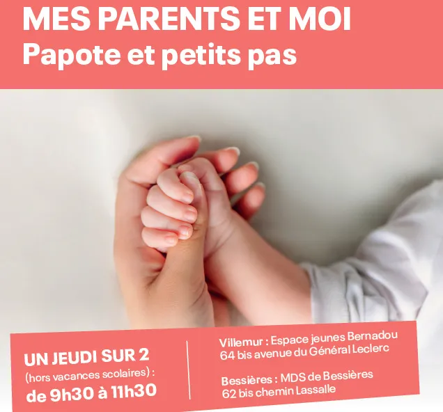 Illustration de l'événement : MES PARENTS ET MOI - Papote et petits pas