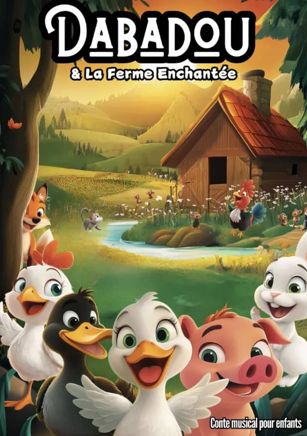 Illustration de l'événement : Dabadou et la ferme enchantée – Le premier spectacle idéal dès 2 ans