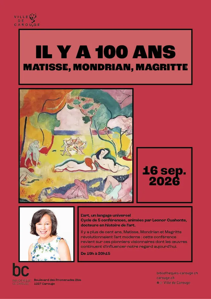 Illustration de l'événement : L'art, un langage universel : Il y a 100 ans – Matisse, Mondrian, Magritte