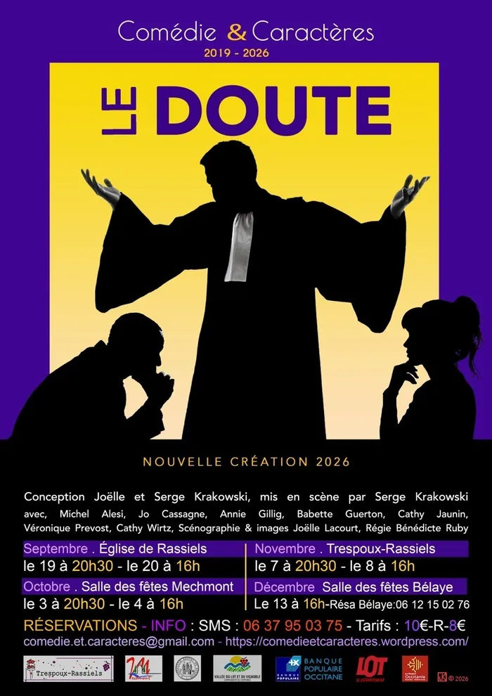 Illustration de l'événement : « Le Doute » Spectacle de théâtre contemporain
