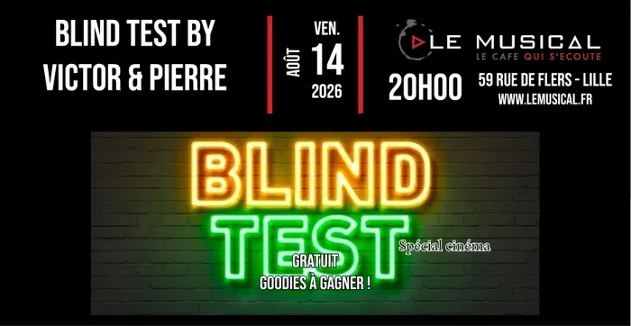 Illustration de l'événement : Blind test by Victor & Pierre: Spécial Cinéma