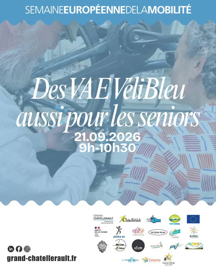 Illustration de l'événement : Des vélos à assistance électrique VéliBleu aussi pour les seniors