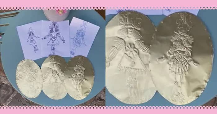 Illustration de l'événement : Atelier en famille : Gravure sur métal d'une robe de Marie-Antoinette