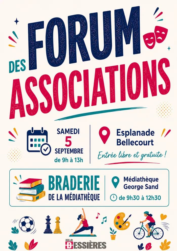 Illustration de l'événement : La Grande Braderie de la médiathèque et Forum des associations