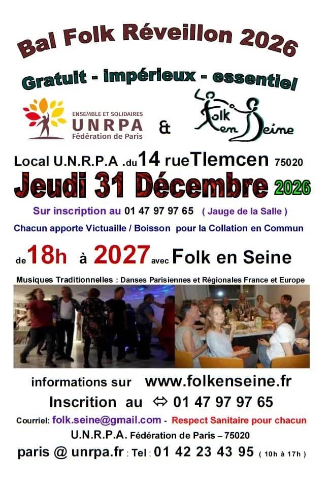Illustration de l'événement : Réveillon - Bal Folk en Seine