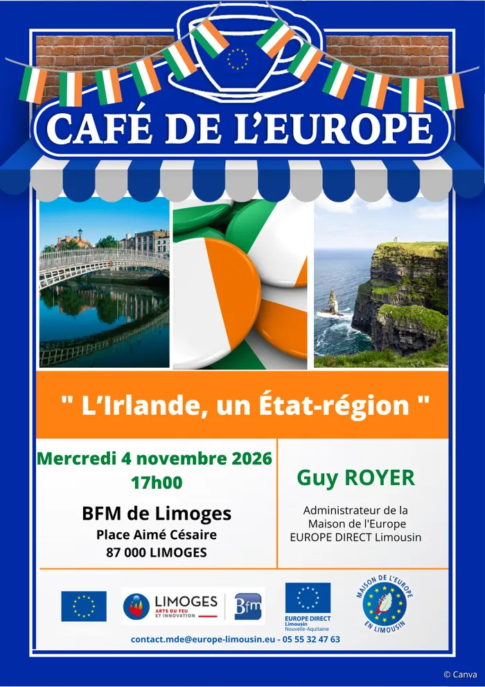 Illustration de l'événement : Café de l’Europe : « L’Irlande, un État-région »