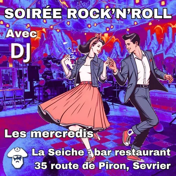 Illustration de l'événement : Initiation et soirée Rock’n’Roll à La Seiche (Sevrier, près d'Annecy)