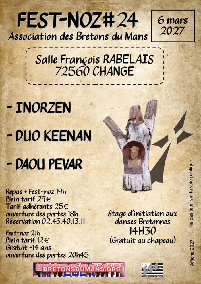 Illustration de l'événement : Fest-noz des Bretons du Mans