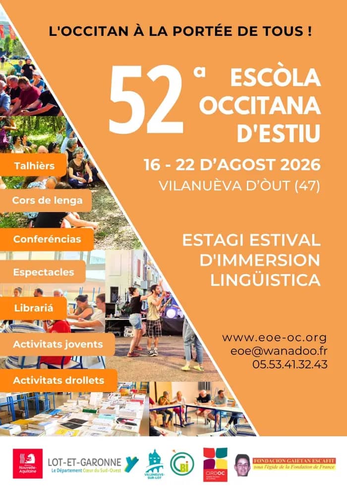 Illustration de l'événement : Retrouvez le CIRDOC - Institut occitan de cultura à la 52e Escòla occitana d'estiu