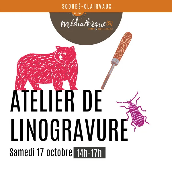 Illustration de l'événement : Atelier de linogravure avec Tali Graphiste
