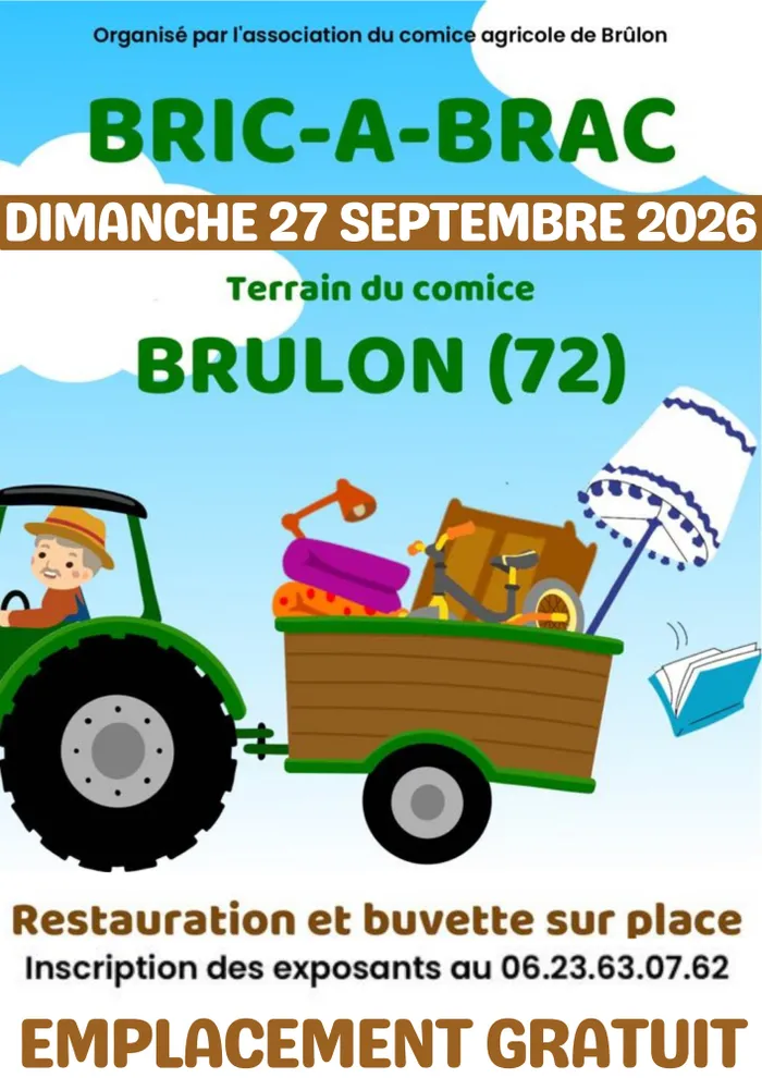 Illustration de l'événement : Bric-à-Brac du Comice Agricole de BRÛLON