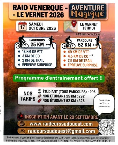 Illustration de l'événement : Raid Venerque - Le Vernet 2026