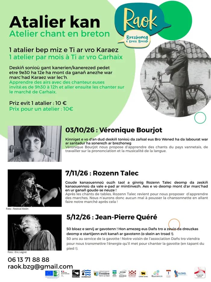 Illustration de l'événement : Atelier chant en breton avec Jean-Pierre Kere