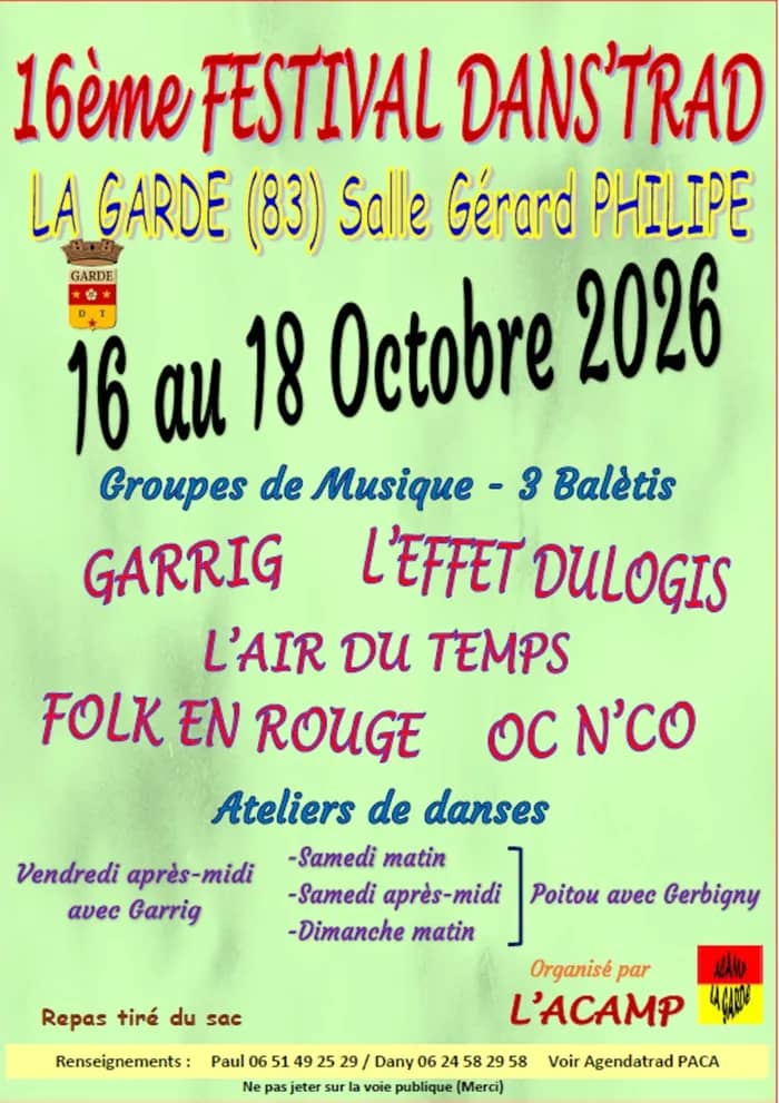 Illustration de l'événement : 16ème Dans'Trad de La Garde