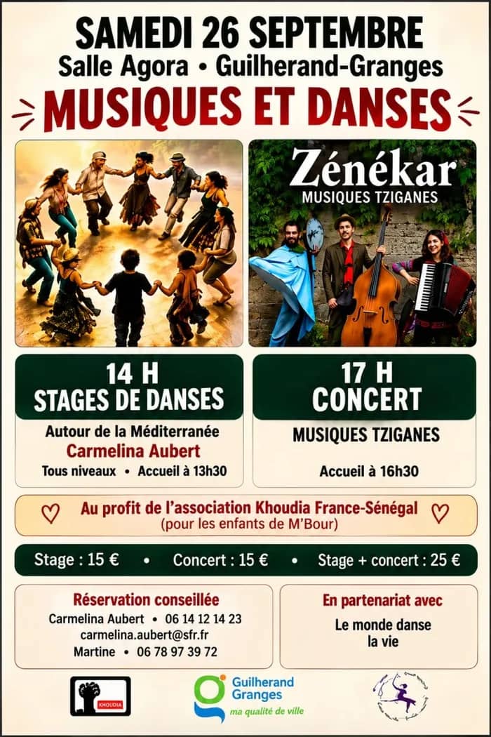 Illustration de l'événement : Concert-bal tzigane et stage de danses autour de la Méditerranée