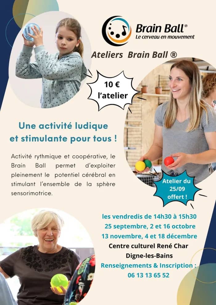 Illustration de l'événement : Ateliers Brain Ball pour tous à partir de 7 ans !
