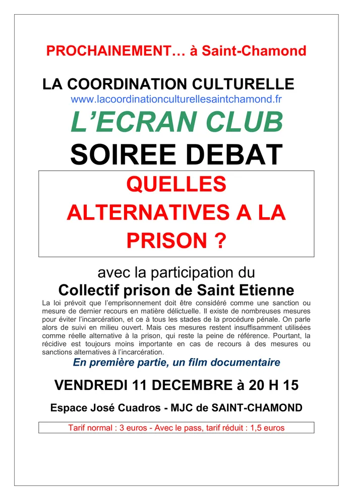 Illustration de l'événement : Quelles alternatives à la prison ?