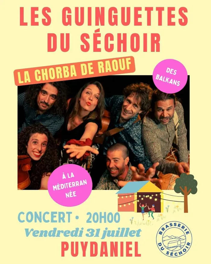 Illustration de l'événement : La Chorba de Raouf en Concert aux Guinguettes du Séchoir