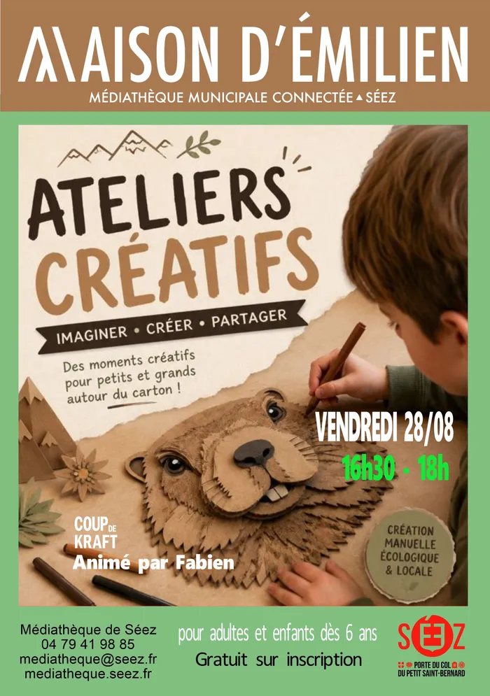 Illustration de l'événement : Atelier créatif à base de carton
