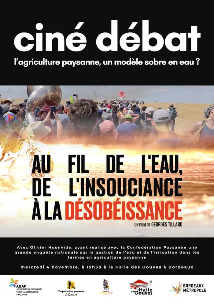 Illustration de l'événement : Ciné débat : au fil de l'eau, de l'insouciance à la désobéissance