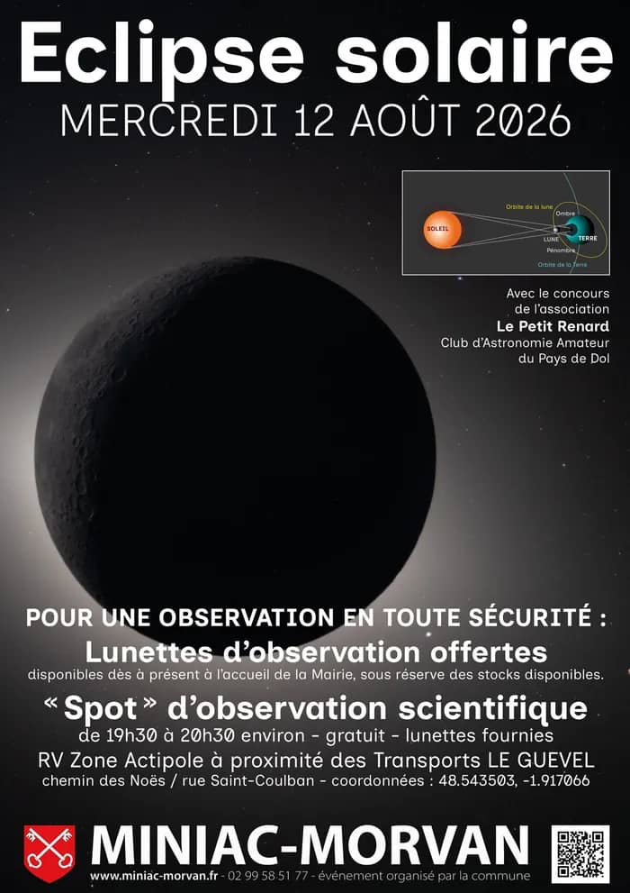 Illustration de l'événement : Eclipse solaire : pour une observation en toute sécurité