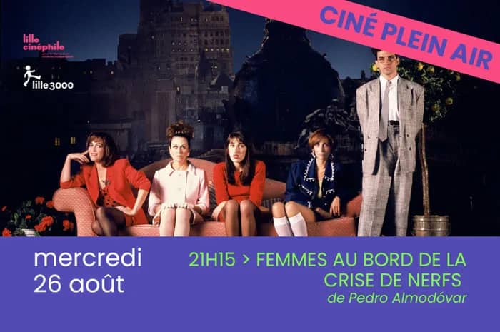 Illustration de l'événement : Cinéma en plein air : “Femmes au bord de la crise de nerfs”