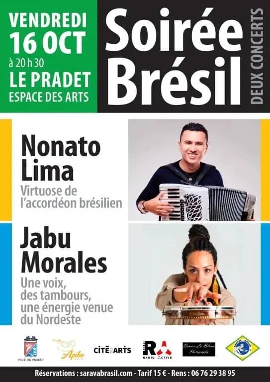 Illustration de l'événement : Soirée Brésil 2 concerts