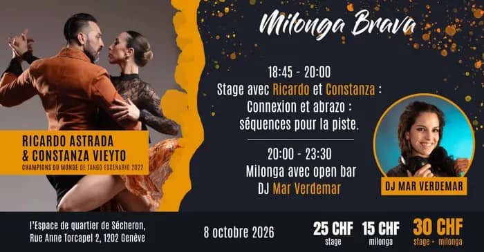 Illustration de l'événement : Milonga Brava avec Ricardo Astrada & Constanza Vieyto