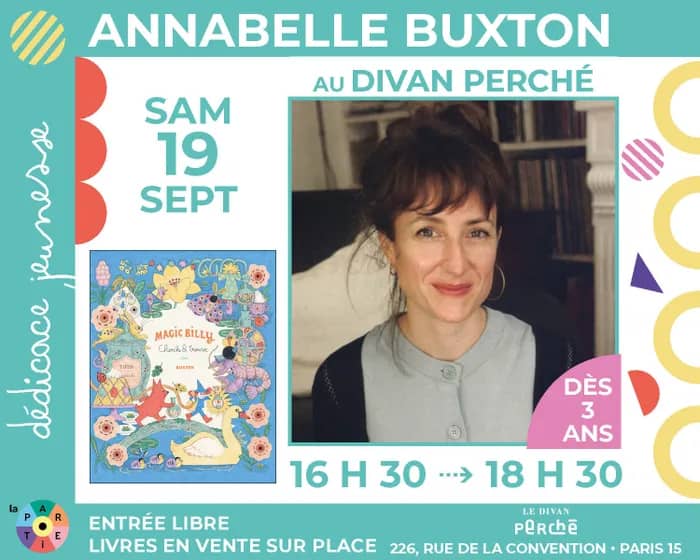 Illustration de l'événement : Jeunesse : Annabelle Buxton dédicace le cherche et trouve « Magic Billy »