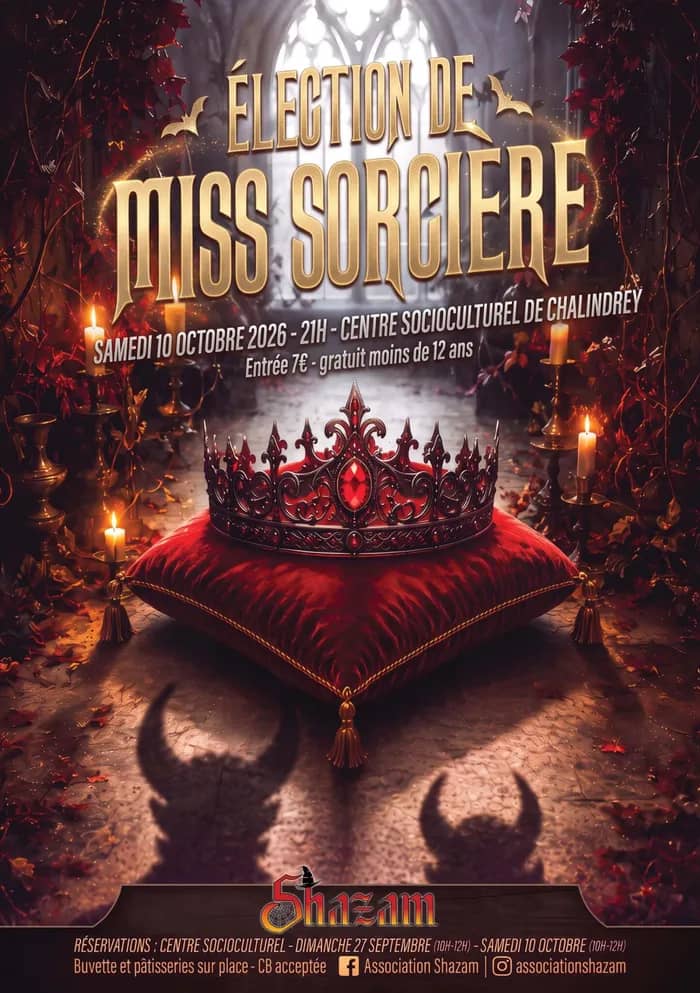 Illustration de l'événement : SPECTACLE ET ELECTION MISS SORCIERE 2027