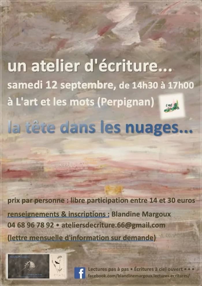 Illustration de l'événement : La tête dans les nuages • Atelier d'écriture créative