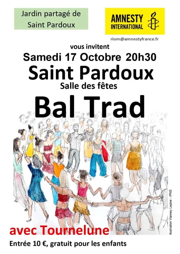 Illustration de l'événement : BAL TRAD avec Tournelune pour Amnesty International