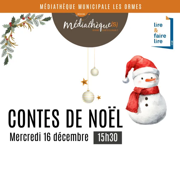 Illustration de l'événement : Heure du conte : contes de Noël et goûter