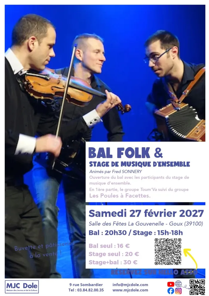 Illustration de l'événement : Bal folk & stage de musique d'ensemble