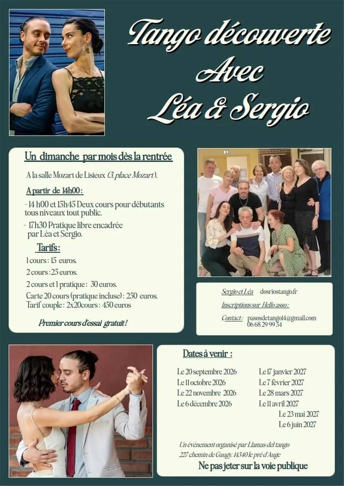 Illustration de l'événement : Tango Découverte avec léa et Sergio